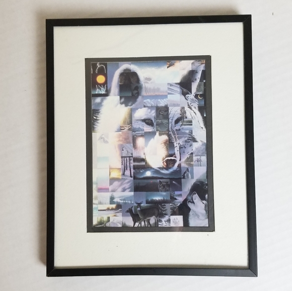 *Rare!* Collage style framed animal artwork - Picture 6 of 8